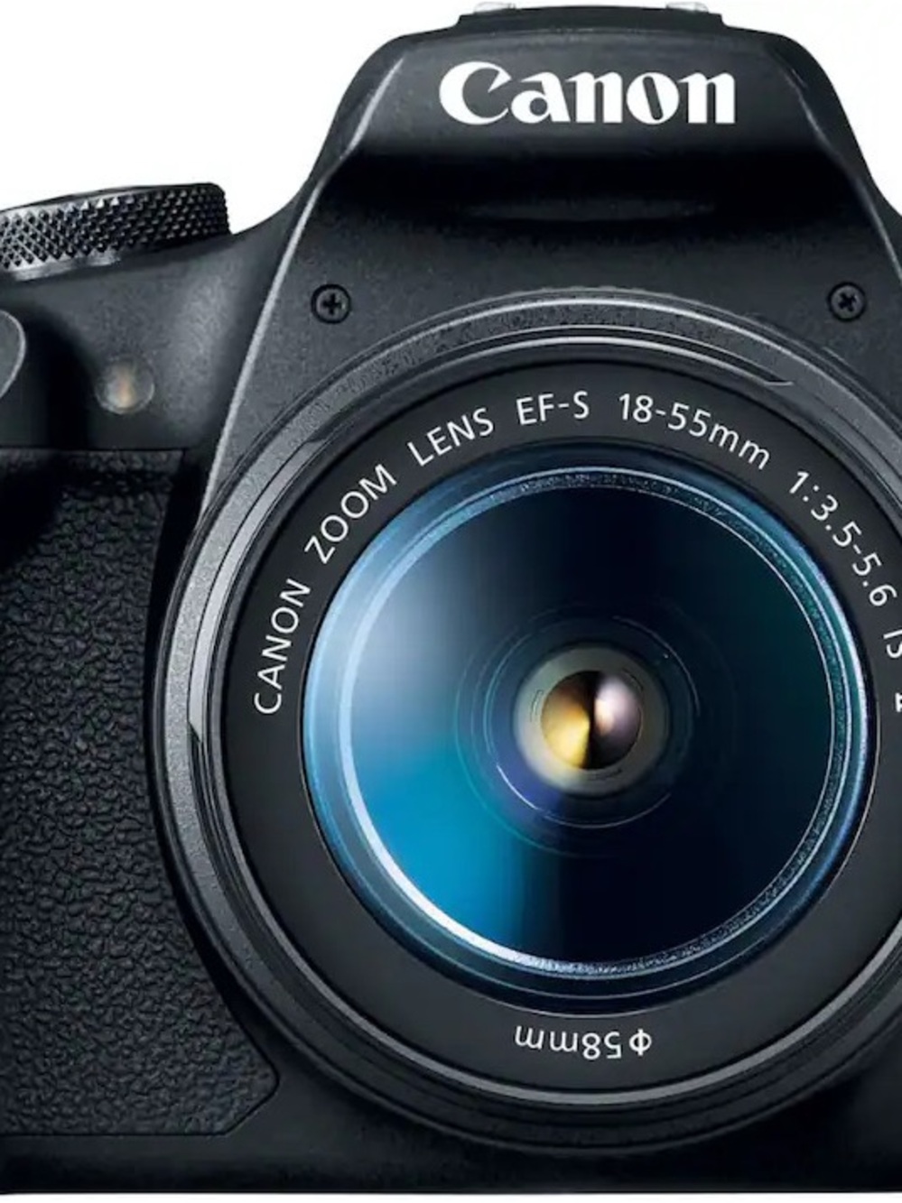 Canon DSLR Camera in Black with Blue Lens Coating